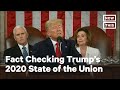 President trumps state of the union 2020 fact check  nowthis