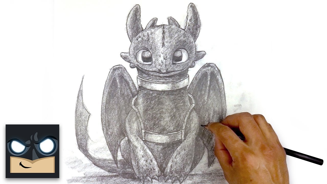 How To Draw Toothless | How To Train Your Dragon