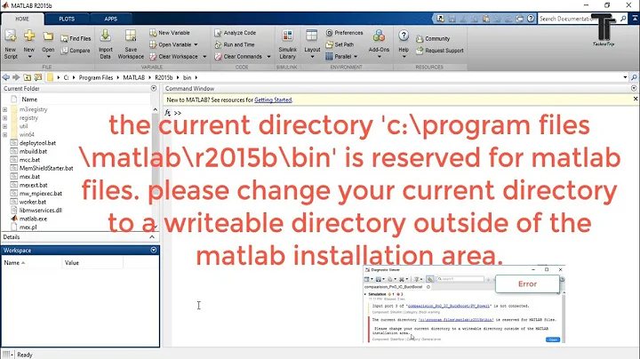 How to change current directory without coding in MATLAB Simulink.