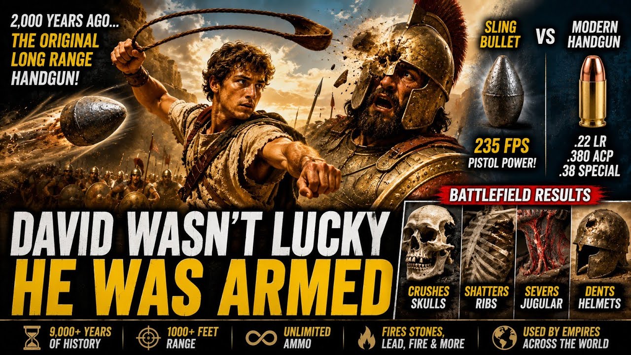Ver DAVID'S "ROCK" HIT LIKE A BULLET | THE DEADLIEST WEAPON OF ANTIQUITY no YouTube Ver DAVID'S "ROCK" HIT LIKE A BULLET | THE DEADLIEST WEAPON OF ANTIQUITY no YouTube
