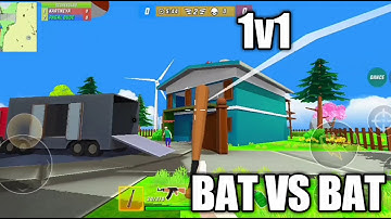 bat vs bat Noob town | dude theft wars multiplayer