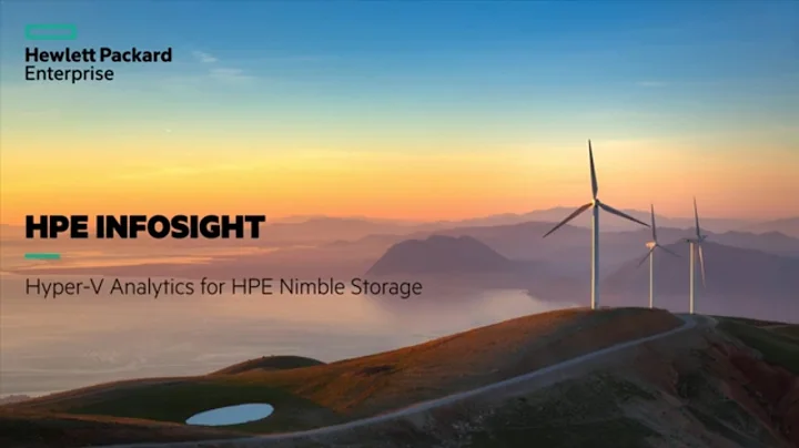 Take a tour and learn about Hyper-V Analytics for HPE InfoSight