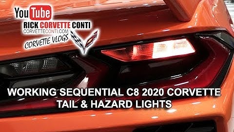 SEE THE SEQUENTIAL C8 2020 CORVETTE TAIL LIGHT TURN SIGNALS