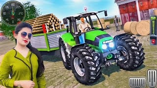 Tractor Trolley Cargo Offroad Drive - Heavy Farming Vehicle Simulator 3D - Android GamePlay screenshot 3