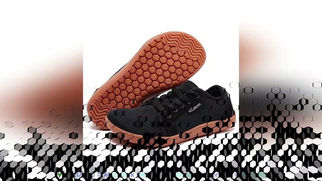 HOBIBEAR Men Wide Barefoot Shoes for Unisex Trail Running Non-Slip Minimalist Walking Shoes
