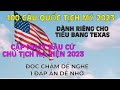 [TEXAS] 100 CÂU HỎI THI QUỐC TỊCH MỸ | THI QUỐC TỊCH MỸ 2023