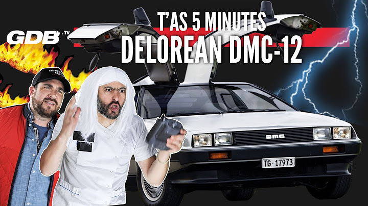 T'AS 5 MINUTES : LA DELOREAN DMC-12 ET JOHN DELOREAN