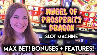 Max Bet! Wheel of Prosperity Slot Machine! BONUSES + Features!! screenshot 2