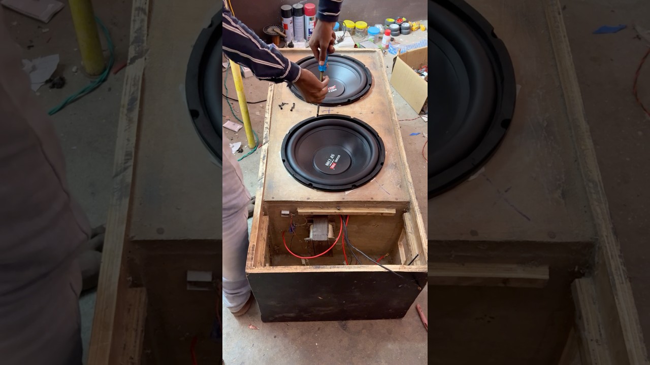 Homemade Dj Speaker 😄 400W Amplifier board How To home theatre DJ #experiment