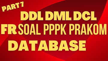 soal pppk pranata komputer  Database part 7