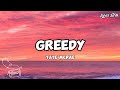 Greedy - Tate McRae | Lyrics