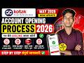 🔥 May 2026 New Update 🔥Kotak Mahindra Bank Zero Balance Account Opening Process 2026 | घर बैठे