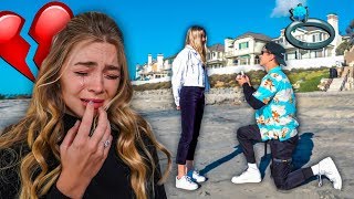 PROPOSING TO ANOTHER GIRL PRANK ON FIANCE! *SHE CRIES*