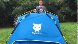 How to set up and pack a Night Cat camping tent