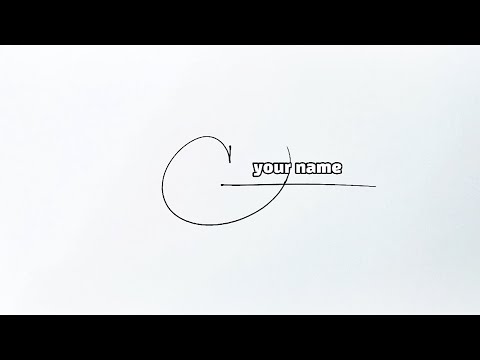 How to write a stylish signature starting with letter \