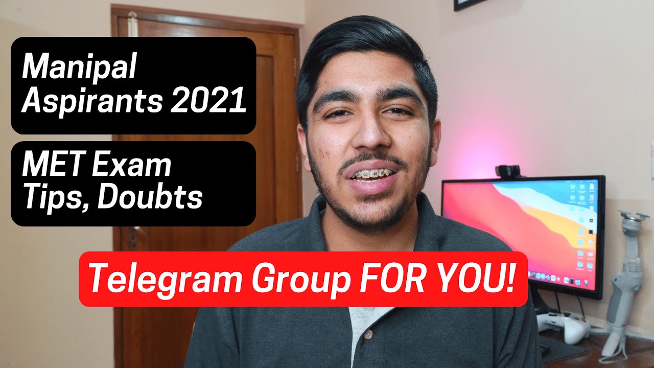 Manipal Aspirants 2021 | Telegram Group for YOU! | MET Exam Tips, Doubts
