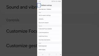 Google TalkBack and Samsung TalkBack latest update full detail for blind TalkBack latest #Shorts screenshot 1