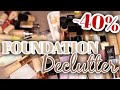 I GOT RID OF 40% OF MY FOUNDATION COLLECTION! | FOUNDATION DECLUTTER