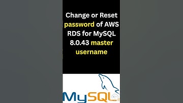 🔐 Forgot RDS Password? Reset AWS RDS MySQL 8.0.43 Master Username in Minutes! ⚡🔥