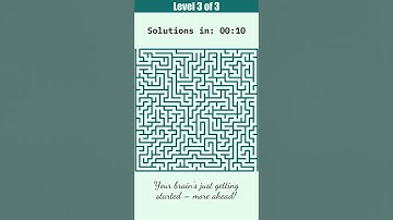 Maze Puzzle Challenge: Can You Solve All 3 Brain Games?