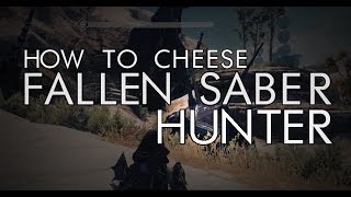Destiny - Fallen SABER Warsat on Hunter - Cheese Glitch Method After April Update / Patch / Fix