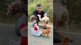 Remote Control Camel with Rc Santa Claus Sleigh And Reindeer Gift ๐