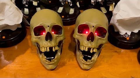 Gemmy 2009 Animated Talking Scary Skulls