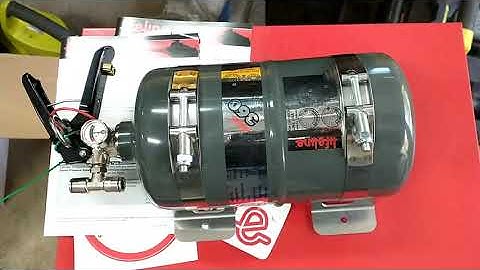 Lifeline Novec FIA fire suppression installation in a Subaru rally car