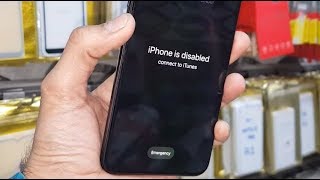 iPhone is disabled connect to iTunes -  how to open without data save itunes