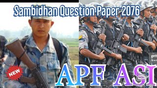 APF ASI Questions Paper 2076 of 