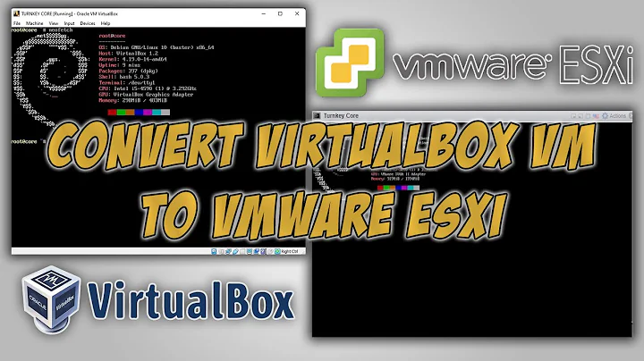 Convert VirtualBox VM to VMware ESXi