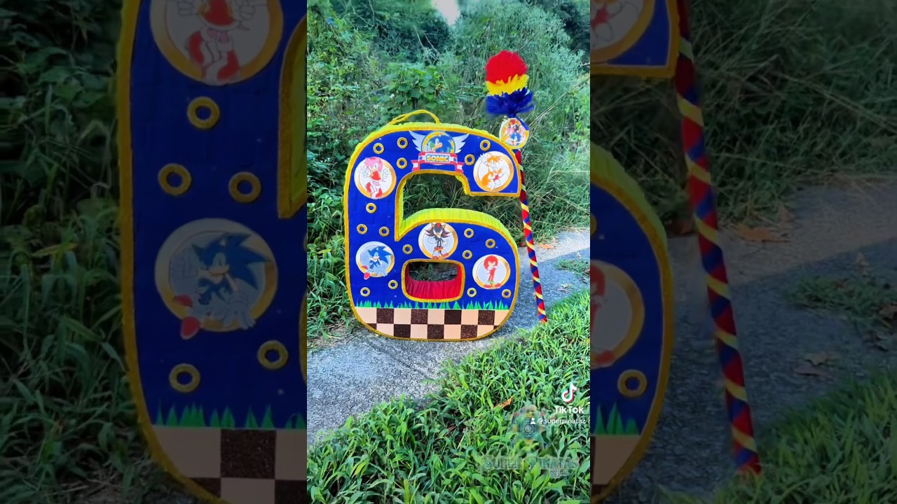 PIÑATA SONIC NÚMERO 6 