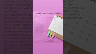 Mark your calendars and planners!: 2025’s planner and stationery holidays. #plannercommunity
