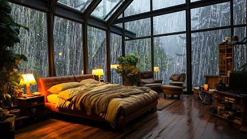Rain Sounds for Sleeping No Ads - Heavy Rain & Thunderstorms for Dispel Fatigue, Relax, Deep Sleep