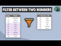 Excel Trick: Filter Data Between Two Numbers – Extract Rows with Criteria