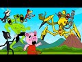 Siren Head Spider Gold, Cartoon Cat, Piggy, Siren Hulk - Piggy Animation - GV Studio