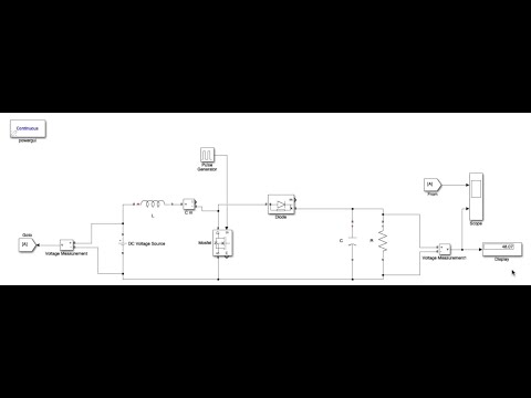 Design and Simulation of a DC-DC Boost Converter | MATLAB | Simulink ...