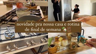 Thumbnail for Instalamos o fogão da área de lazer | Novidades que chegaram | Preparei uma janta deliciosa e mais..