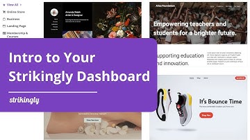 Intro to Your Strikingly Site Dashboard