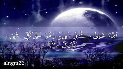 ما تيسر من سورة الزمر بصوت الشيخ مشاري العفاسي { أَن تَقُولَ نَفْسٌ يَا حَسْرَتَى } تلاوة خاشعة