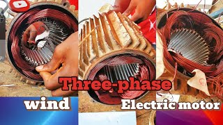 How to wind Three-phase 36 slot electric motor.