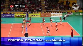 Clarivett Yllescas en el mundial juvenil de voley Perú 2011