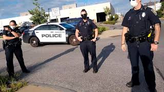 Manchester NH Police Owned Acting Like TYRANTS.. ILLEGAL DETAINMENT,   SCARED OF A CAMERA 📸 (FAIL)