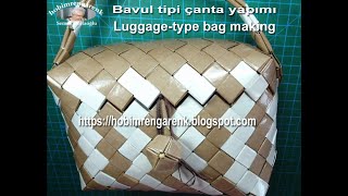 Bavul Tipi Çanta Yapımı Tüm Bölümleri Bir Arada Luggage-Type Bag Makingall Sections In One 