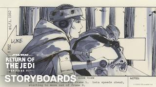 Luke & Leia Endor Speeder Chase Storyboard Sequence
