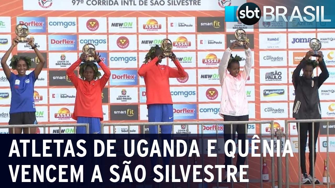 Atletas de Uganda e Quênia vencem a São Silvestre | SBT Brasil (31/12/22)