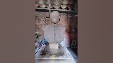 Netaji Subhash Chandra Bose || Sculpture making step by step || #shortvideoviral #religion #murti