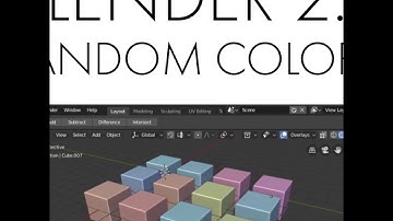 Daily Blender Tip 102 - Random Object Colors in Blender 2.8