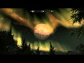 Skyrim 스카이림 (엘더스크롤5) 엘더글림 온천과 하늘 오로라 감상