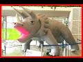 恐竜シューティング Dinosaur shooting game event production / Triceratops ,Brontosaurus Inflatable